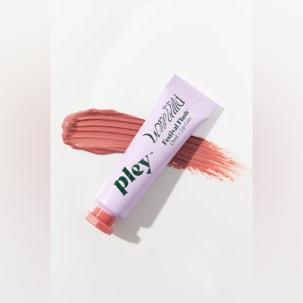 PLEY BEAUTY Festival Flush Lip & Cheek Blush Tint Mojave Rose Pink NEW IN BOX